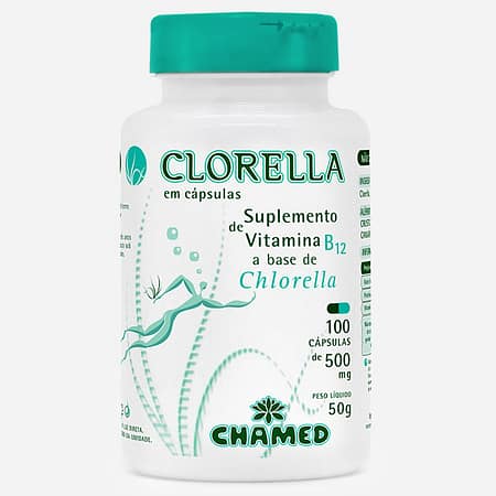 Clorella - Vitamina B12 em cápsulas
