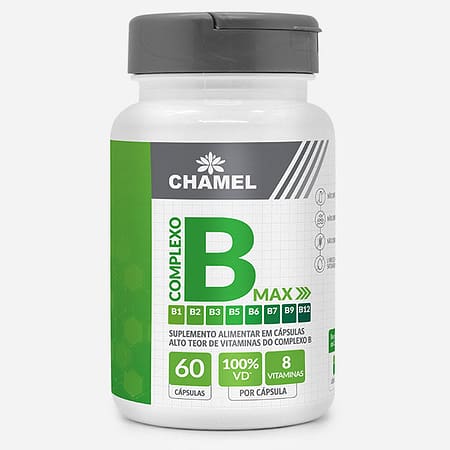 Complexo B Max 8 Vitaminas (B1, B2, B3, B5, B6, B7, B9, B12 )
