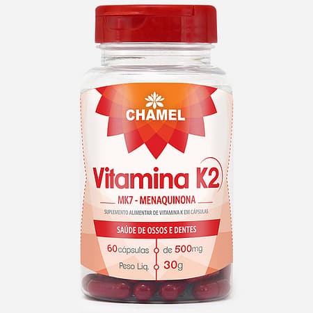 Vitamina K2 MKT Menaquinona em cápsulas. Anto conteúdo de menaquinona, auxilia na saúde de ossos e dentes, além de melhorar a coagulação sanguínea.